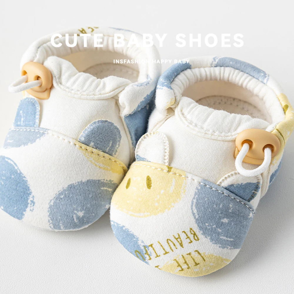 Non-slip Baby Shoes Boys Girls Cute Bear Animal Print Sandals Cotton Soft Sole Newborn Walker Toddler Shoe Breathable