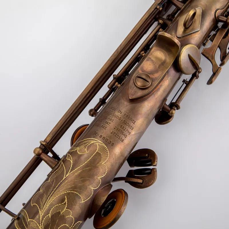 Made in France Mark VI bronze B flat Soprano Saxophone Brass Music Instruments Sax With Case Mouthpiece