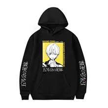 

2022NEW Hot Black Hooded Comic The Quintessential Quintuplets Hoodies Men Sweatshirts Women Autumn Hip Hop Hoodie Boys Girls