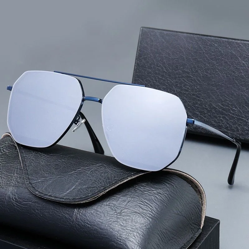 Pilot Sunglasses For Men Polarized Retro Metal Frame Driving Glasses_voghion.com
