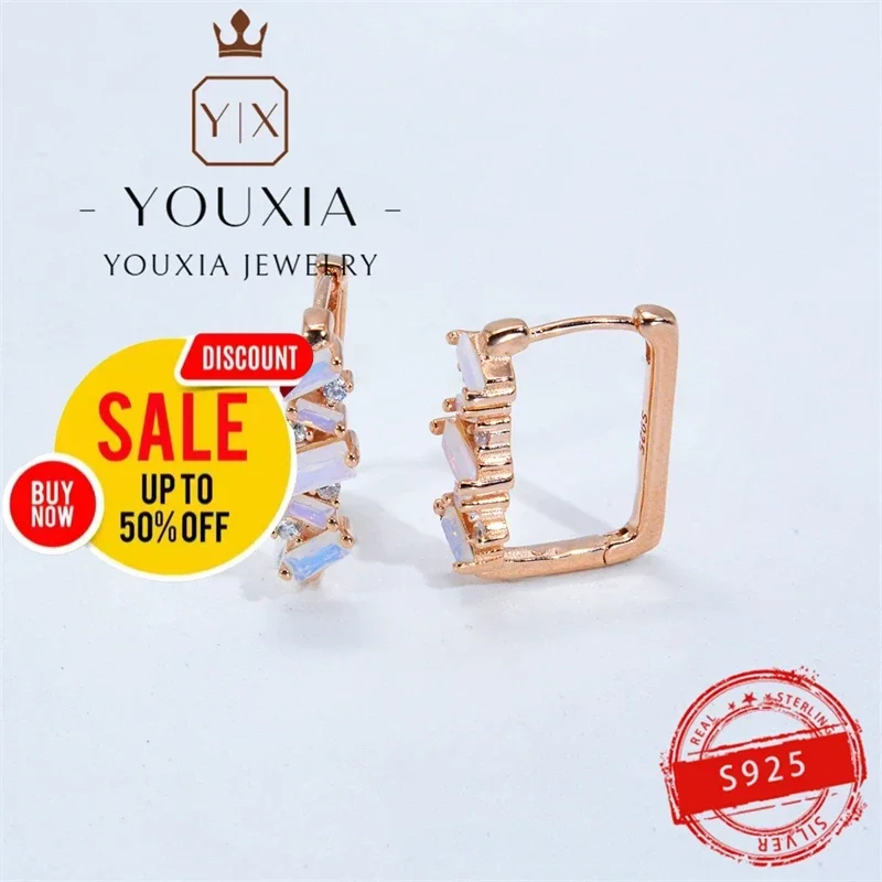 European and American style simple love design Moonstone Earrings fashion couples party female earrings