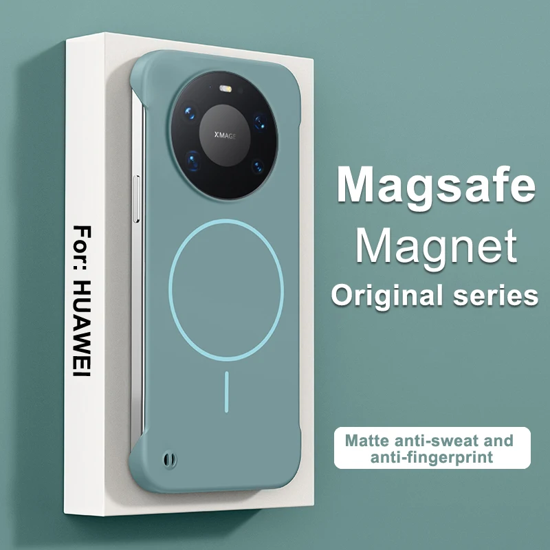 Ultra Slim Frameless Magnetic Charge Hard Phone Case - Candy Color Matte Protective Cover