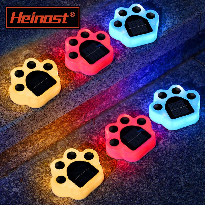 Garden Decoration Lamps Solar Bear Paw Light Solar Battery Charging Waterproof Underground Landscape Pathway Yard Garden