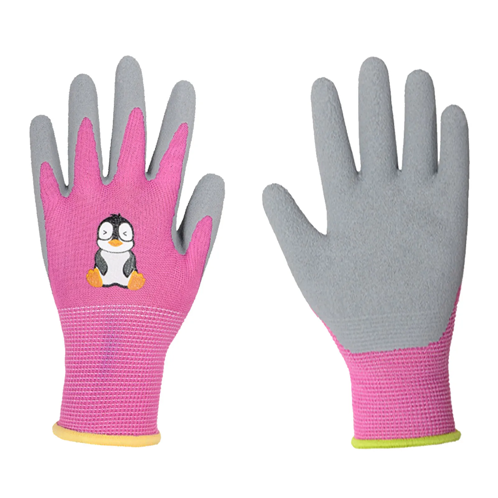 Guantes de trabajo para niños, manoplas de jardinería para niños de 2 a 13 años, revestimiento de goma de espuma, guantes de trabajo para jardinería para niñas y niños