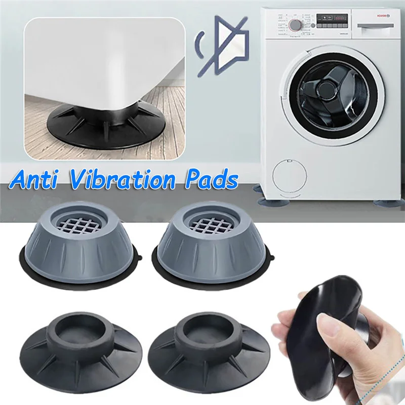 Anti Vibration Feet Pads 4pcs Rubber For Washing Machine Support Dampers Stand Accessories washing machine pads rubber pads anti vibration pads