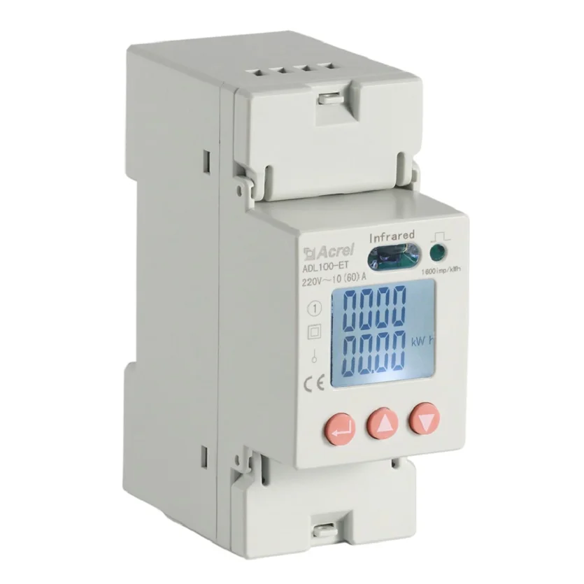 

DDSD1352-C MAX60A 1 class U I P Q S PF measure energy meter RS-485 modbus communication