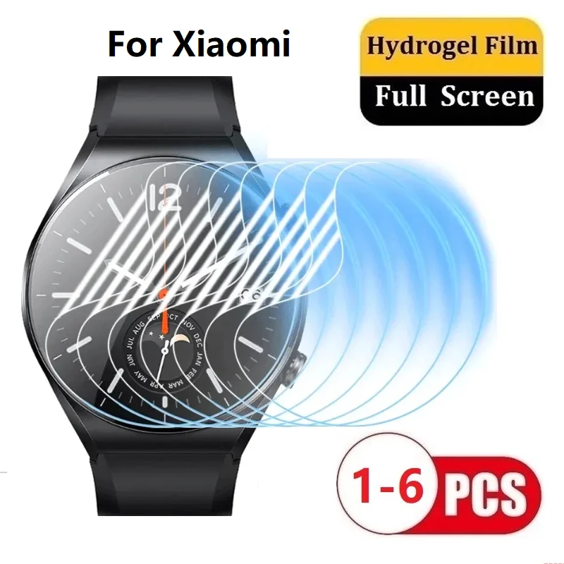 

Hydrogel Watch Film For Xiaomi Mi Watch Color 2 S1 Pro Active S2 42MM 46MM S3 Not Glass Protective Screen Protector Soft Film