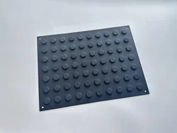Enhanced Reusable Blue Silicone Surgical Magnetic Mat, 30*40cm (Black)
