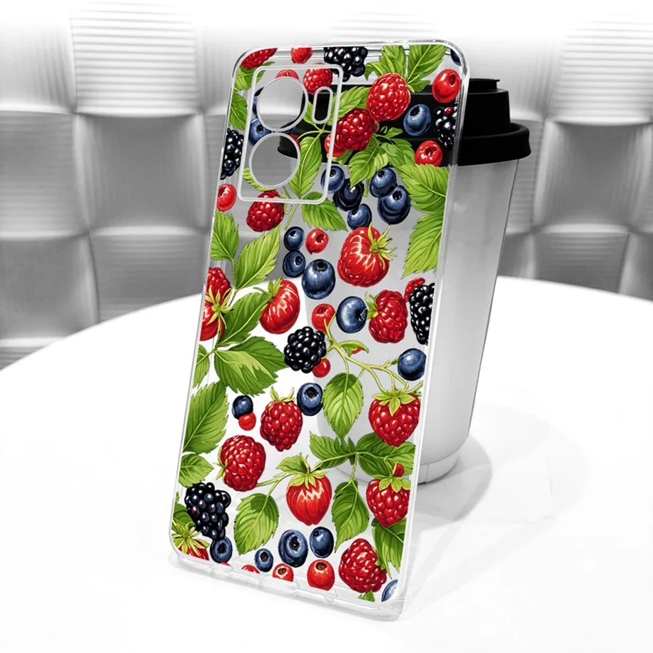 Stylish Flower Butterfly Soft Clear Silicone Phone Case Cover