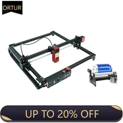 Ortur Laser Master 2 PRO S2 Laser Machine Diode Head Metal Marking Printer Engraver with Rotary Roller for Wood Plastic Cutting