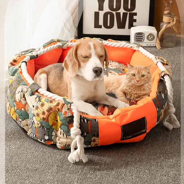 Pet Dog Bed Pets Sofa Protection Plush Pad Dogs Sofa Pets Furniture Sofa Cover with Soft Neck Pad Machine Washable 2