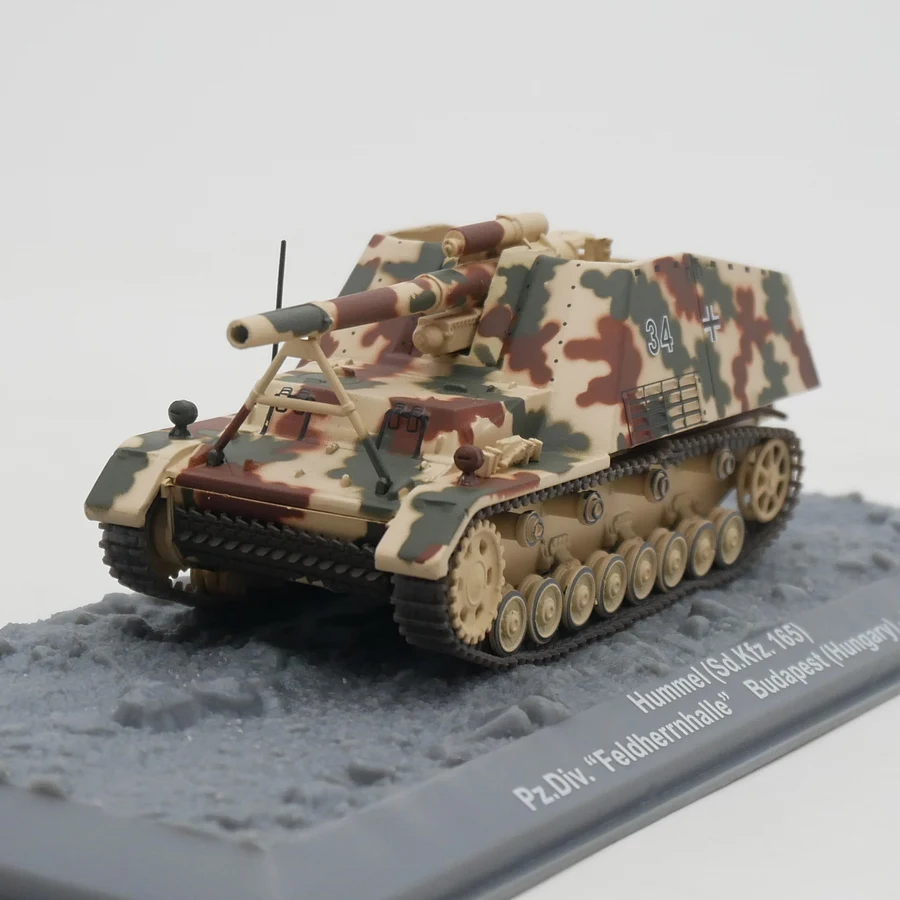 Ixo 1:72 Scala Pressofuso In Lega Sd. Kfz. 165 Hummel Modello Di Carro Armato Tedesco Militarized Combat Track Type Classic Souvenir Giocattolo Regalo