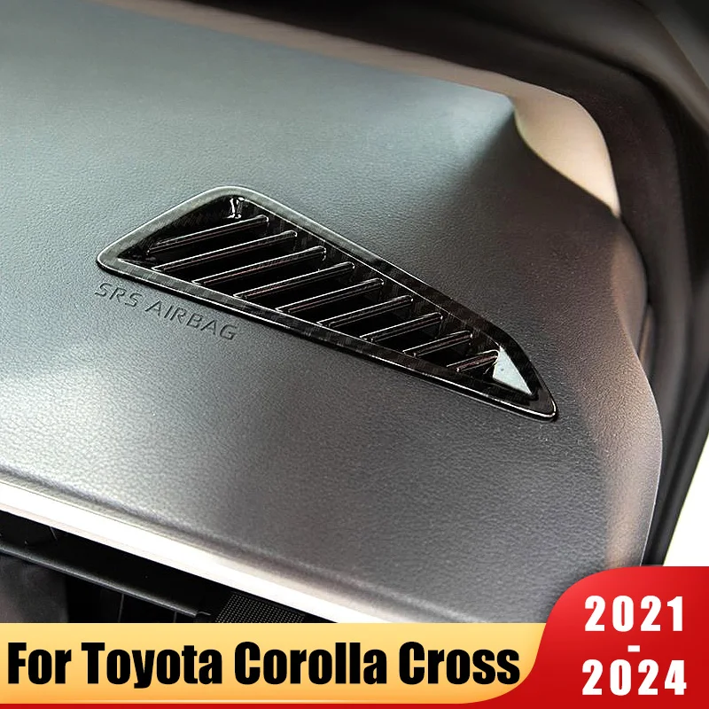 

ABS Car Dashboard Air Conditioning Vent Outlet Trim Cover Stickers For Toyota Corolla Cross XG10 2021 2022 2023 2024 Accessories