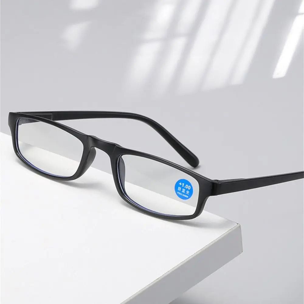 Mode transparente Lesebrille Anti-Blue-Ray-Brille Senioren ultraleichte Presbyopie-Brille Fernsicht brille – Detail 6