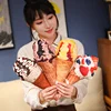 20/50cm Ice Cream Cone Plush Pillow Stuffed Food Summer Snack Cushion Like Real Decor Plushie Peluche Gift 2