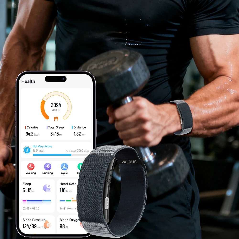 VALDUS 2025 – Smartwatch sans écran, ECG, tension, cardio, sport – Image 4