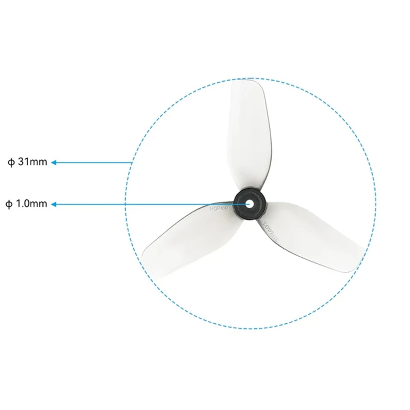 Hélices 3 pouces pour drone FPV micro - Lot de 8 paires