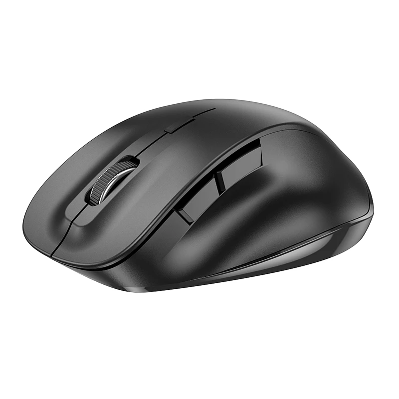 HOCO 듀얼 모드 비즈니스 무선 인체 공학적 마우스, PC 노트북용 USB 게이밍 컴퓨터 마우스, 2.4G/블루투스 6D 버튼, 1600 DPI, GM24