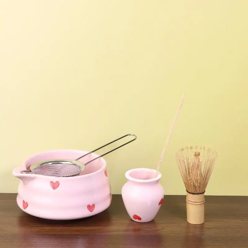 طقم ماتشا سيراميك ٥ قطع