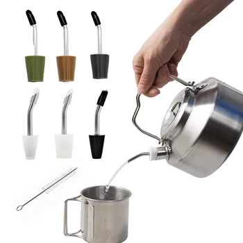 Outdoor Portable Hand Drip Coffee Filter Extension Tube Spouts Coffee Pot Kettle Mouth Camping Accessories Camping Kettle Spout