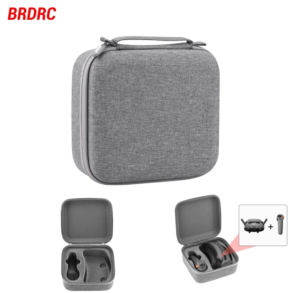 BRDRC Storage Bag for DJI Avata 2 Bag Portable Carrying Handbag for DJI Goggles 3 FPV Controller Storage Case Accessories