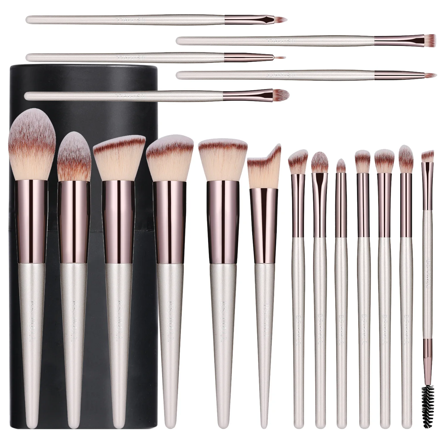 

18 Pcs Soft Fluffy Makeup Brushes Set for cosmetics Foundation Bucket Blush Powder Eyeshadow Blending Makeup Brush Beauty Tool ﻿