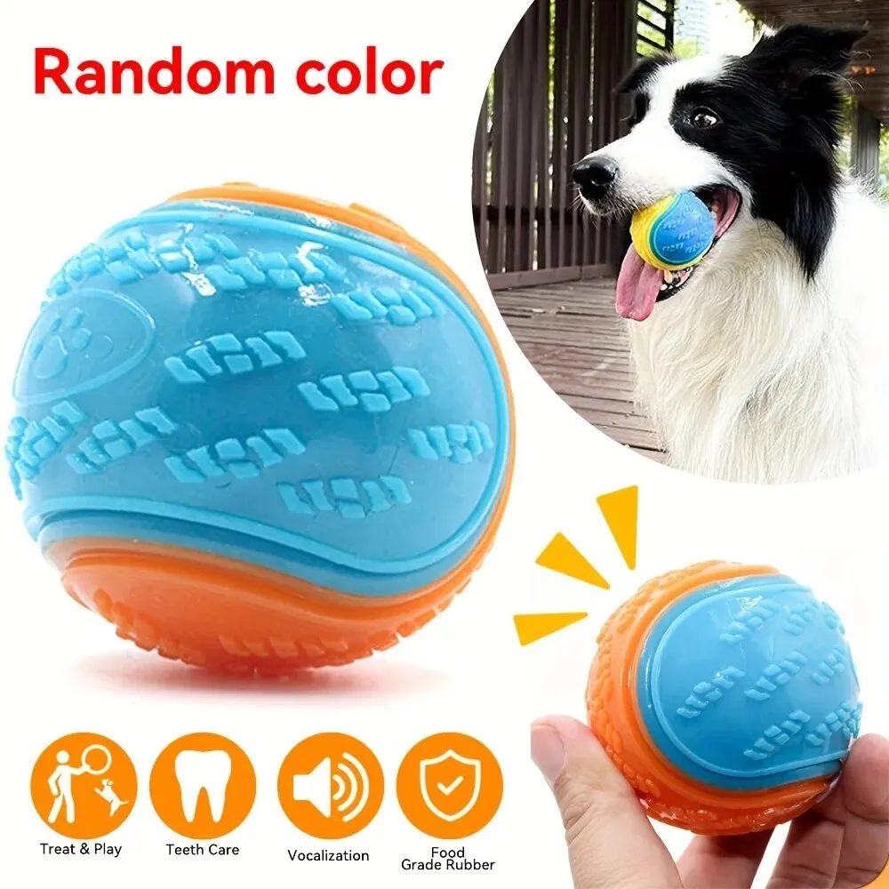 1pc Dog Toy Durable Crew Ball Pet Grinding Teeth Toy For Dog
