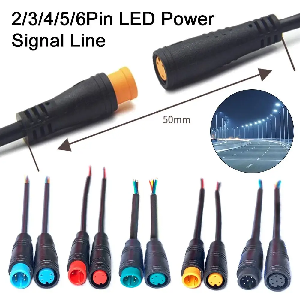 5 Styles Optional Cable Ebike Accessories 2/3/4/5/6Pin Cable Display ...
