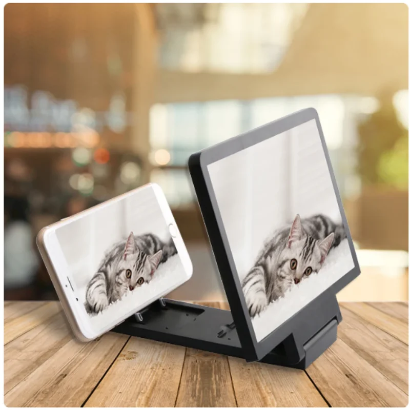3D Mobile Phone Screen Magnifier Video Amplifier Smartphone Stand For Phone Movies phone screen amplifier