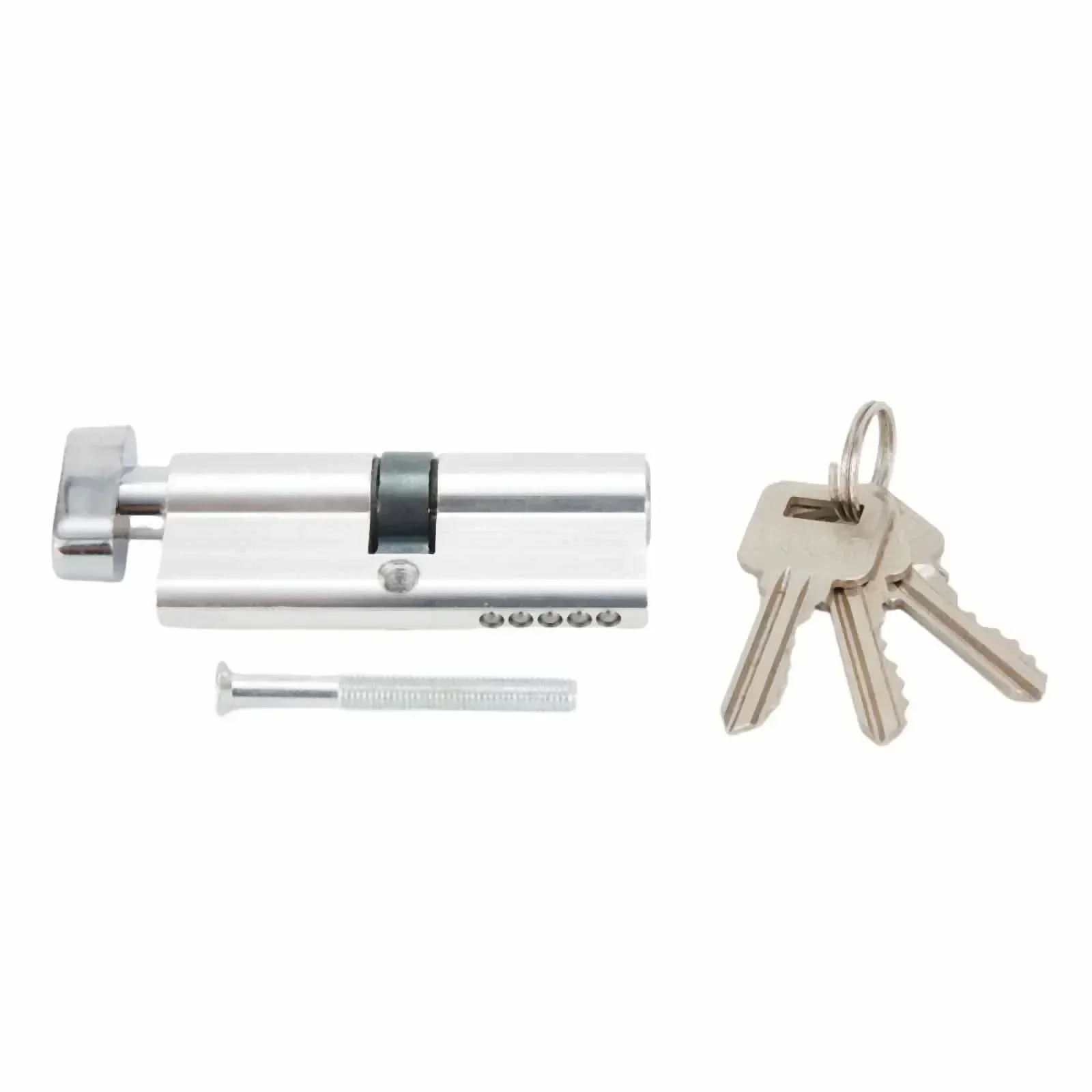 1Pc Door Lock With 3 Keys Cylinder Thumb Turn Cylinder Door Lock UPVC Anti Pick 35/35 + 3 Keys Kit Anti-Theft Entrance Aluminum