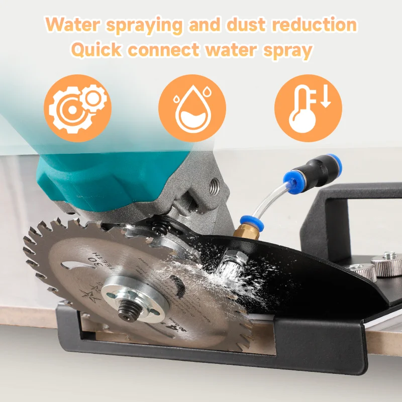 Supporto Smerigliatrice Angolare Per Taglio 45° - Compatibile Con Tipo 100, Per Piastrelle E Legno - Kit Completo - Foto 7