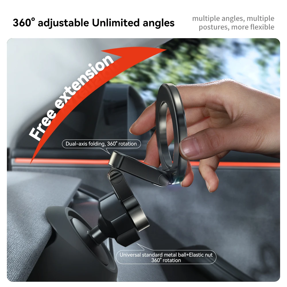 YZ For Tesla Magnetic Car Phone Holder 2025 Model 3 Y Highland Juniper Air Vent Mount Car Bracket Stand 360 Degree Rotatable 3