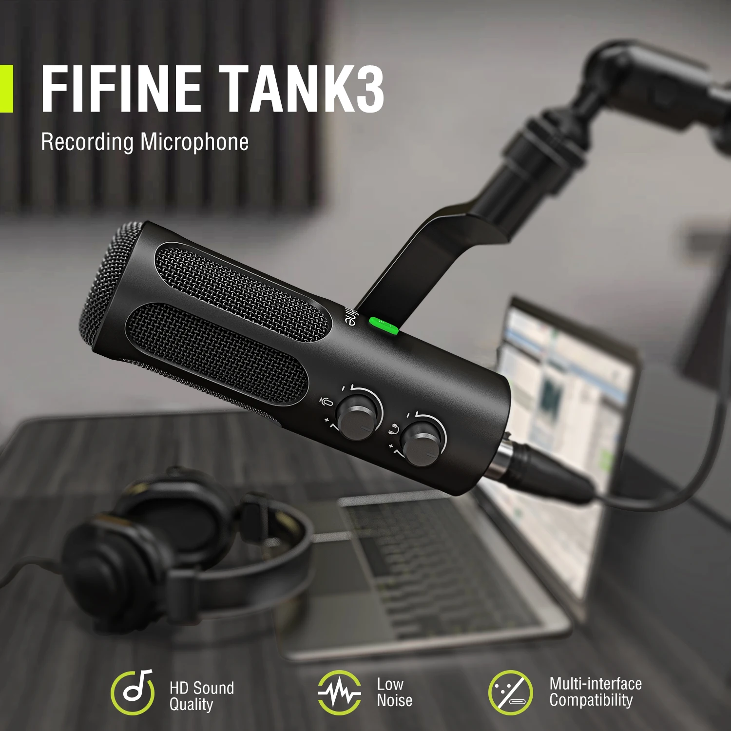 FIFINE Tank3 High-Quality Dynamic Microphone
