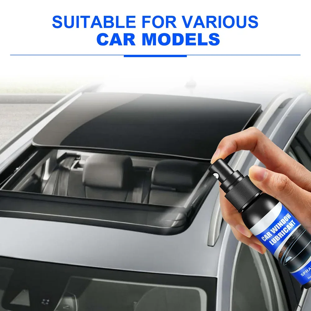 60ml Car Lubricant Window Door Rubber Strip Softening Spray Anti-rust Eliminates Noise Maintenance Window Lubricant Agent