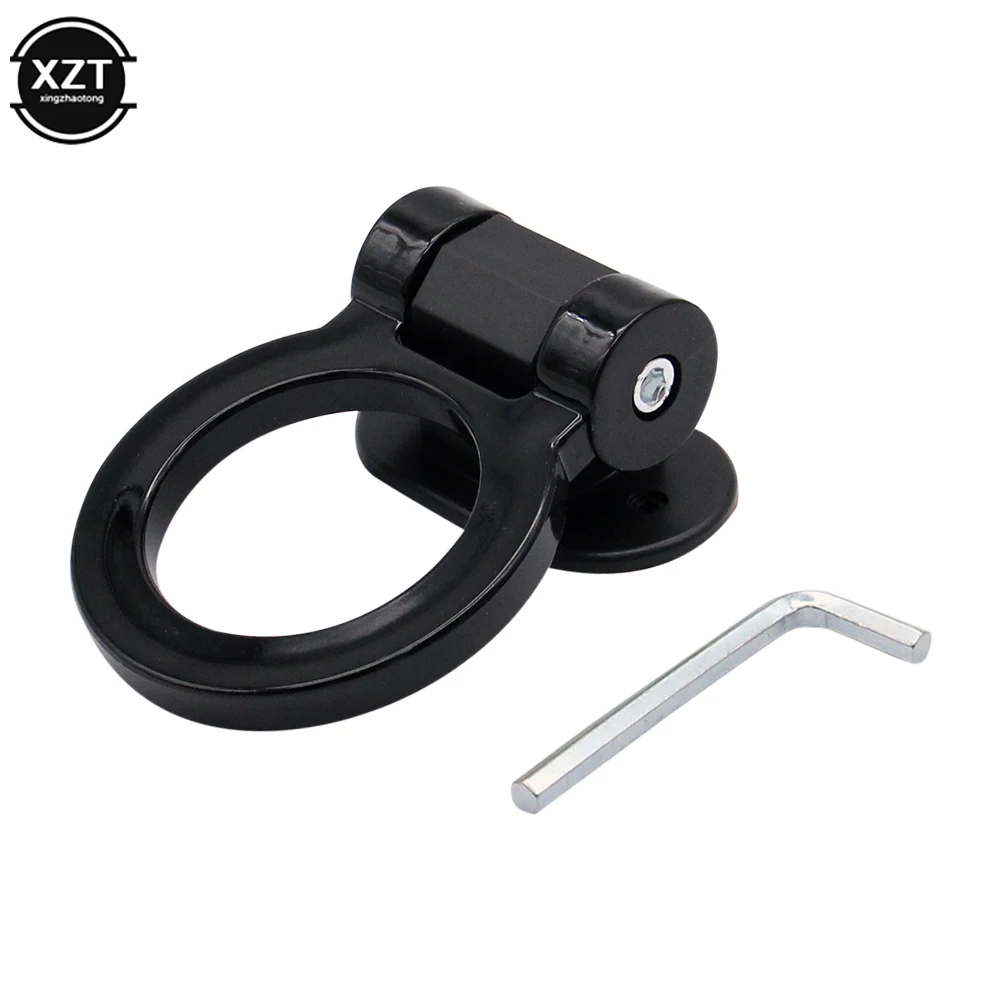 Trailer Hook Sticker ABS Car Styling Trailer Hooks Sticker Decoration Car Auto Rear Front Trailer Simulation Racing Ring Vehicle Towing Hook