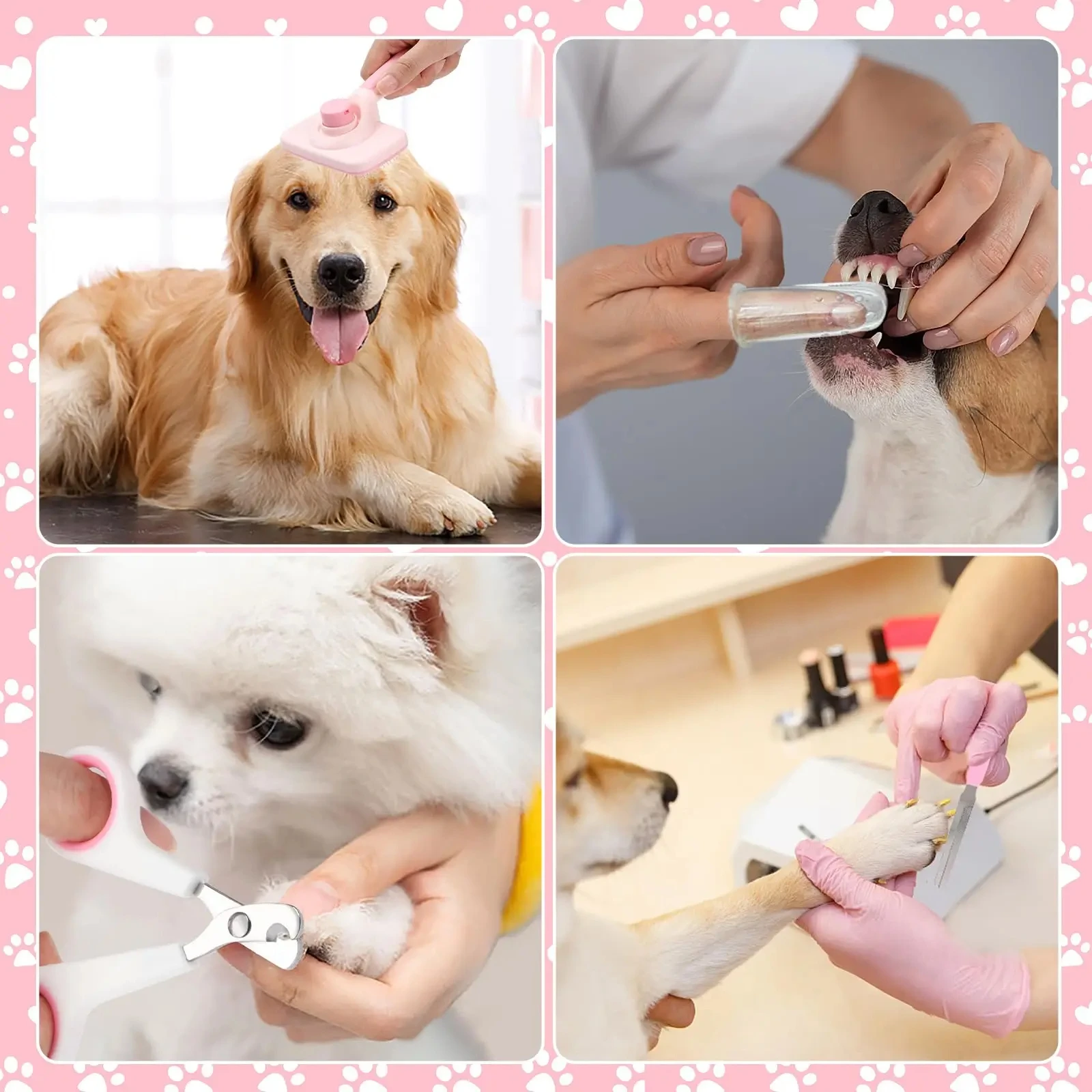Dog brush grooming set 5