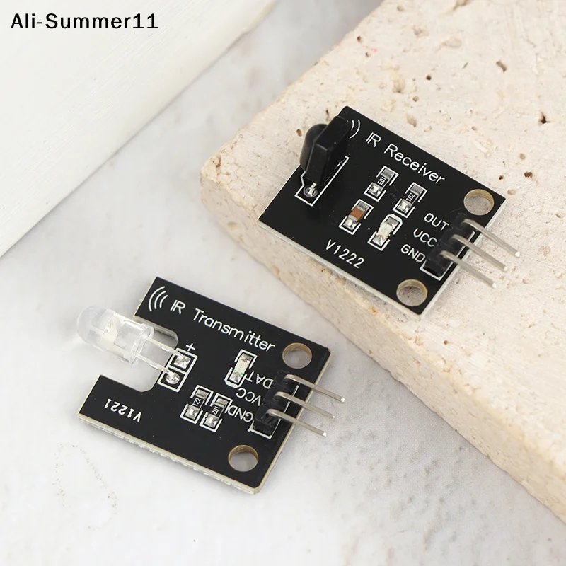 Enhanced IR Infrared Transmitter & Receiver Sensor Module Kit | 38KHz Frequency | 10M Range | 5V Digital Pair