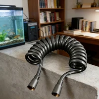 สายฉีดชำระแบบยืดหดได้ 1 ชิ้น สายฉีดชำระแบบป้องกันการระเบิด ท่อสปริงขยายได้ ท่อน้ำเข้าแบบน้ำร้อนและน้ำเย็น 1