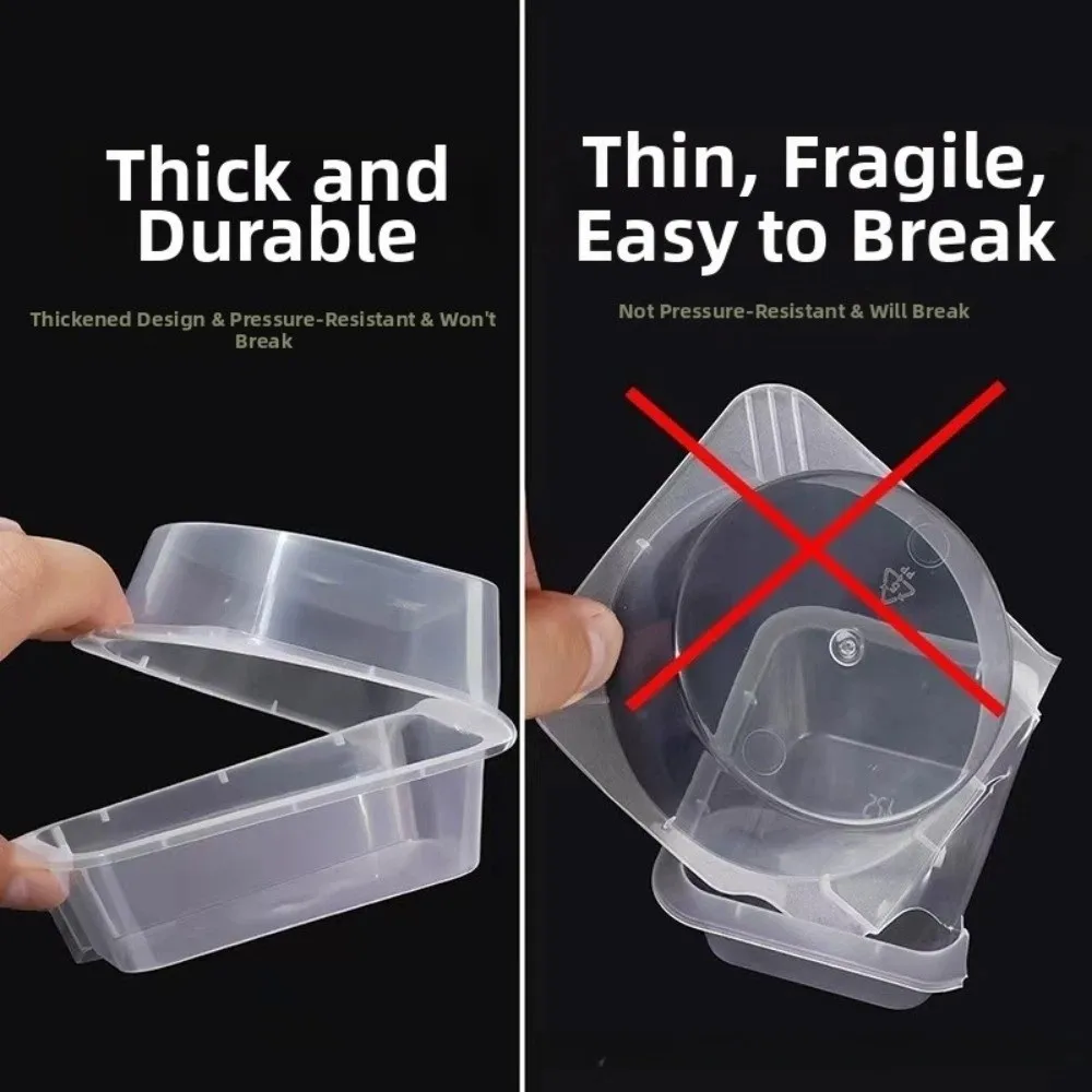 Eco-Friendly Leak-Proof Snack & Meal Prep Containers - Multi-Compartment Storage with Lids (10/20pcs Set)