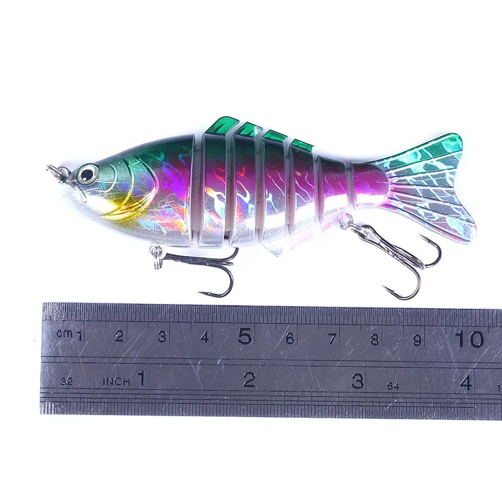 10cm 15.6g Wobblers affondanti 7 segmenti Pesca esche da Pesca Multi Jointed Swimbait Hard Bait attrezzatura da Pesca Bass Isca Crankbait