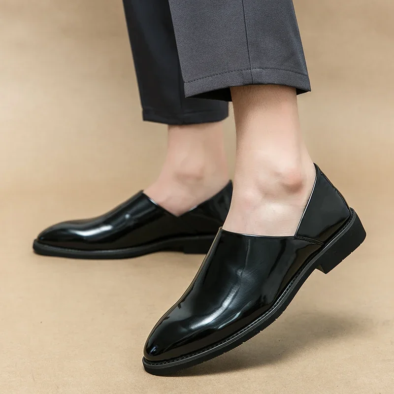 Men  New Lefu Leather Shoes Casual Fashion Classic British Style Black Brown Sizes 38-46 Men  Shoes