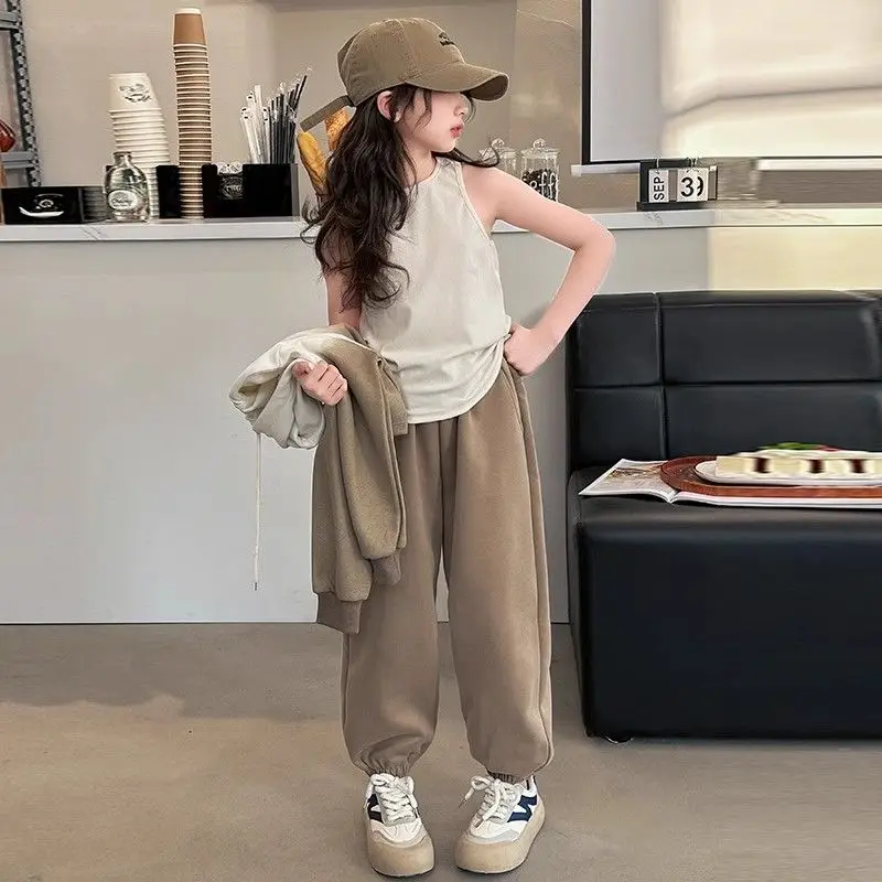 طقم بناتي رياضي خريفي 3 قطع