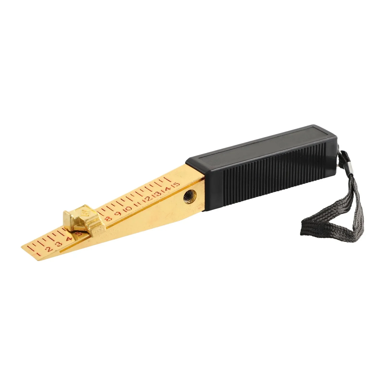 Factory Feeler Gauge Wedge Feeler 0.5mm 1-15mm Copper Plated Measuring Tool Vernier Wedge For Door Gap Measuring measuring ruler