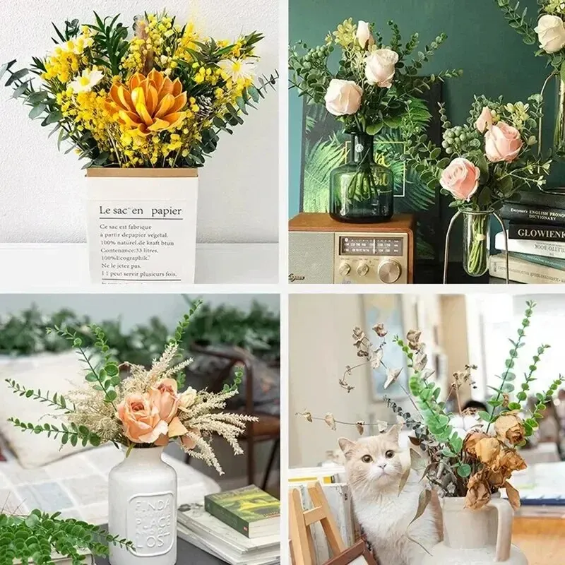 Eucalyptus Stems Artificial Leaves for Home