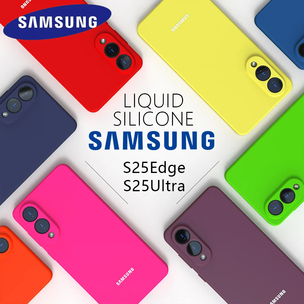 Liquid Silicone Phone Back Cover - Enhanced Protection Case for Samsung Galaxy S25 Series