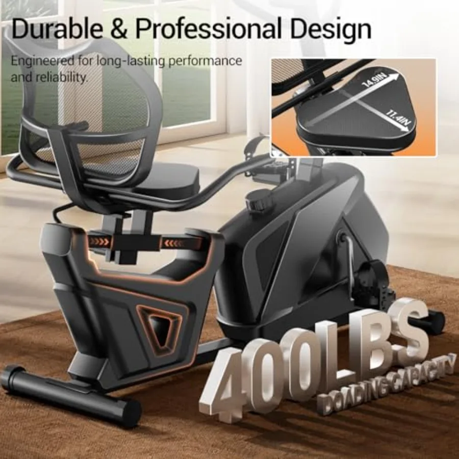 Heavy-Duty Recumbent Exercise Bike 5