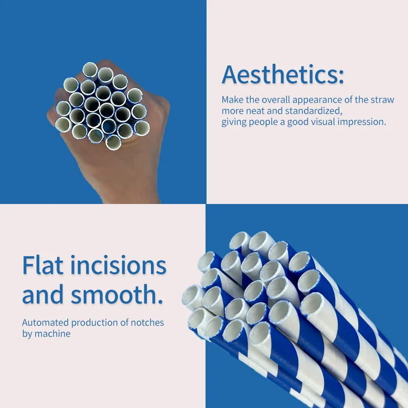 100Pcs Disposable Straws Navy Blue Striped Bulk Party Birthday Wedding Christmas Decoration Cocktail Coffee Drinkware Supplies