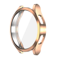 Premium TPU Bumper with Stainless Steel Strap and Case Protector - Watch 5pro 45mm (Rose gold case)