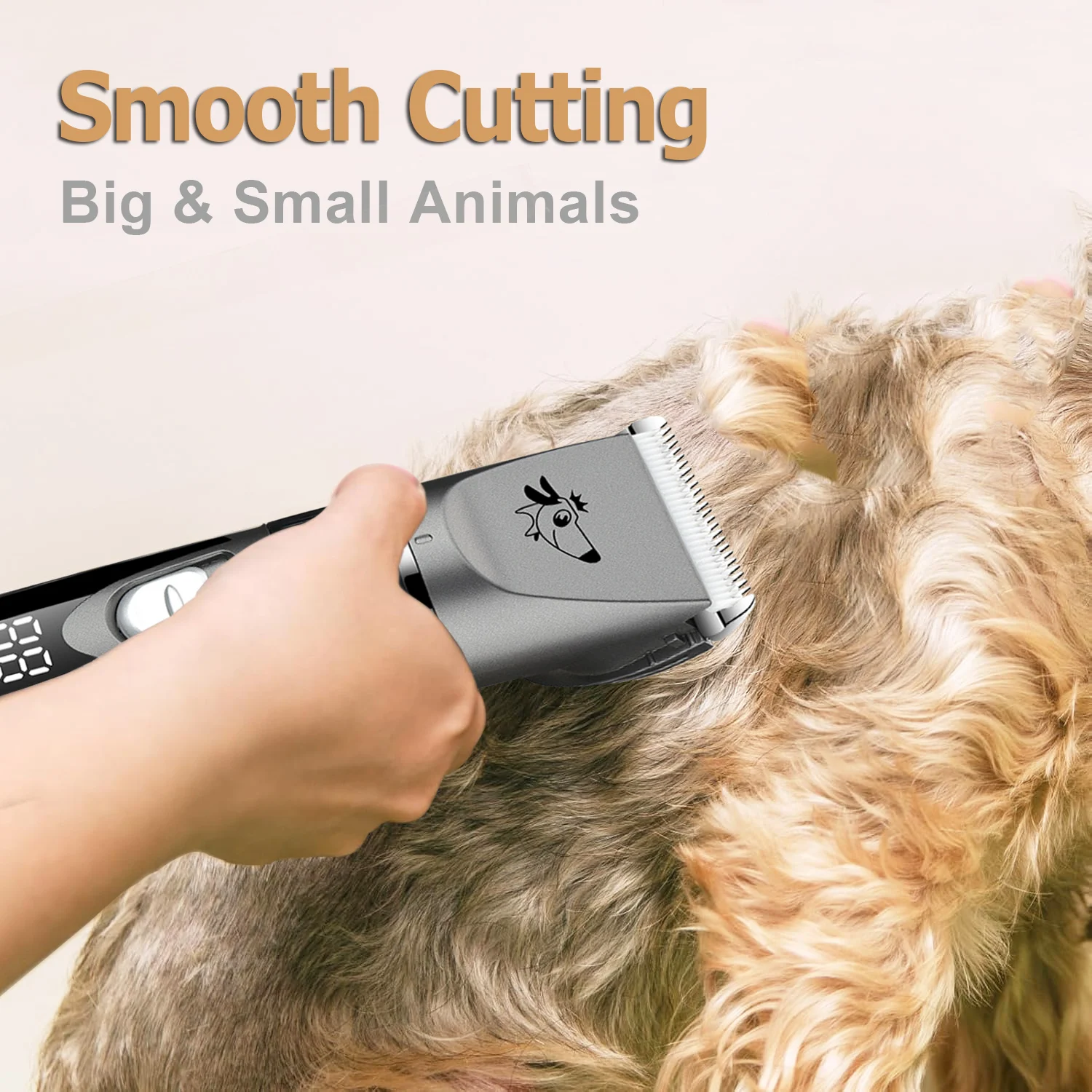 Pet Grooming Clipper Professional Dog Hair Clipper Pet Trimmer Cat Shaver Animal Foot Hair Cutting Machine for Sheeps Rabbits
