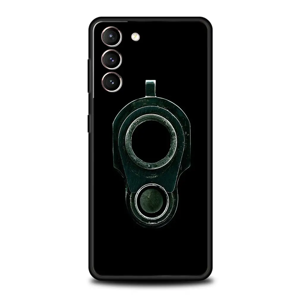 AK47 Handgun Design Soft Black Phone Case